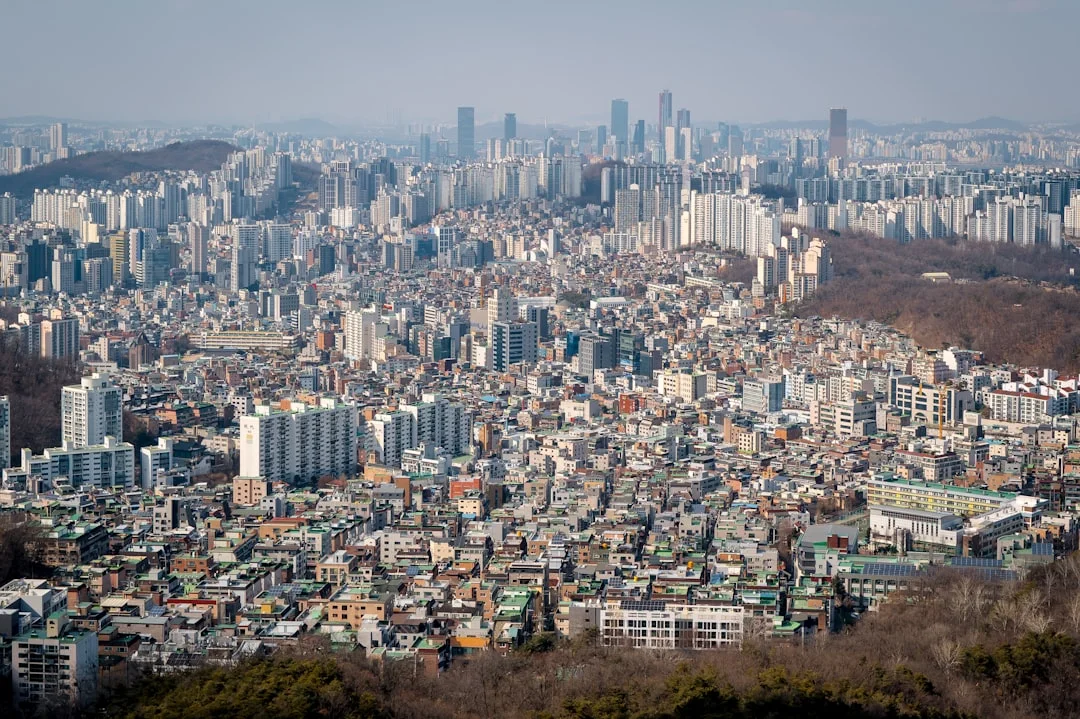 A large city with lots of tall buildings
