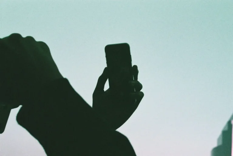 person holding phone