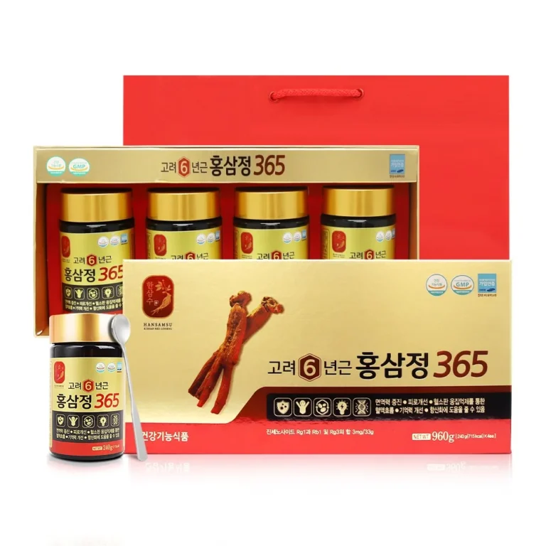한삼수 6년근고려홍삼정 365선물세트4병