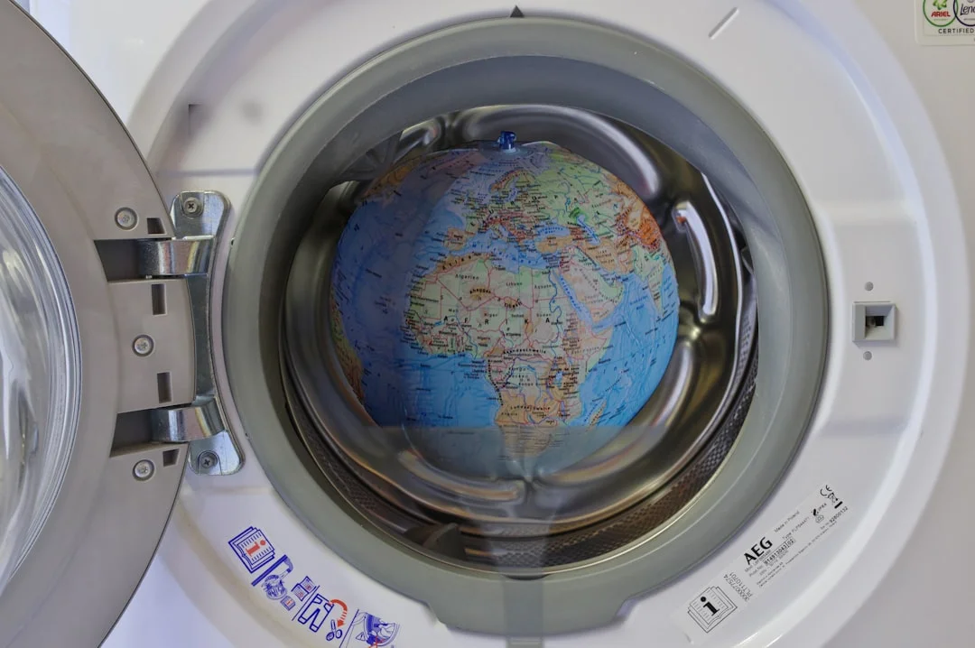 The earth is in the washing machine.