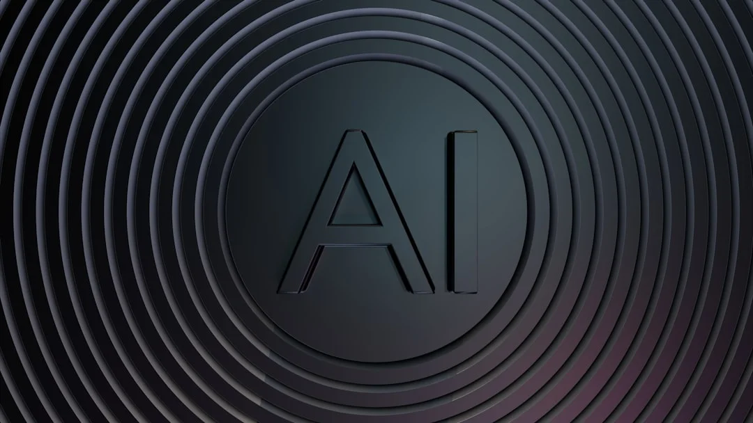 Concentric circles with ai logo in center