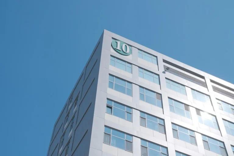 a low angle view of a building